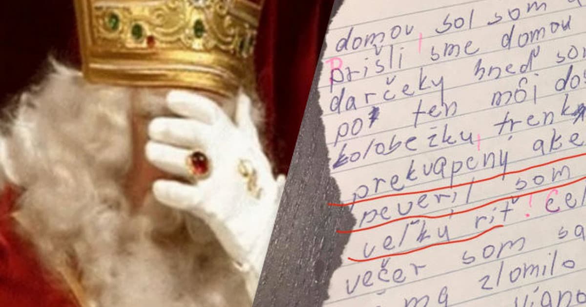 Synovi dala úlohu nech opíše Vianoce: „Deti sú doma už načisto osprostené!“