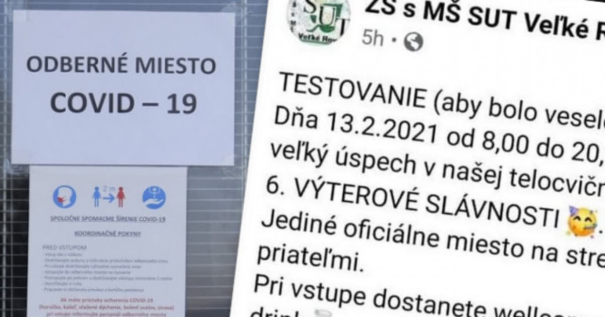 Obec Veľké Rovné originálne pozýva na víkendové testovanie