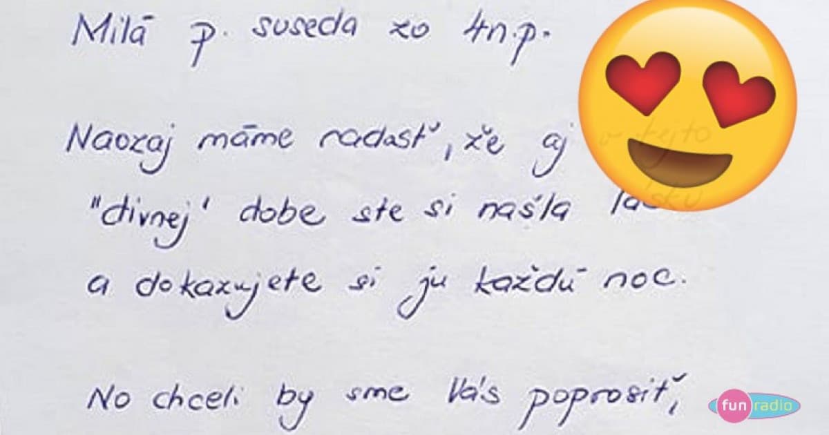 Ranný povalentínsky oznam z výťahu: „Máme radosť, no stiahnite vokály“
