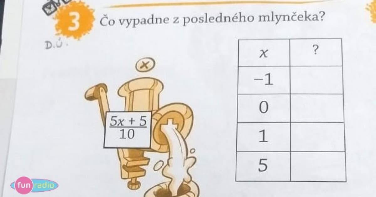 Nevedela si poradiť s matematickou úlohou, tak to vyriešila logicky!
