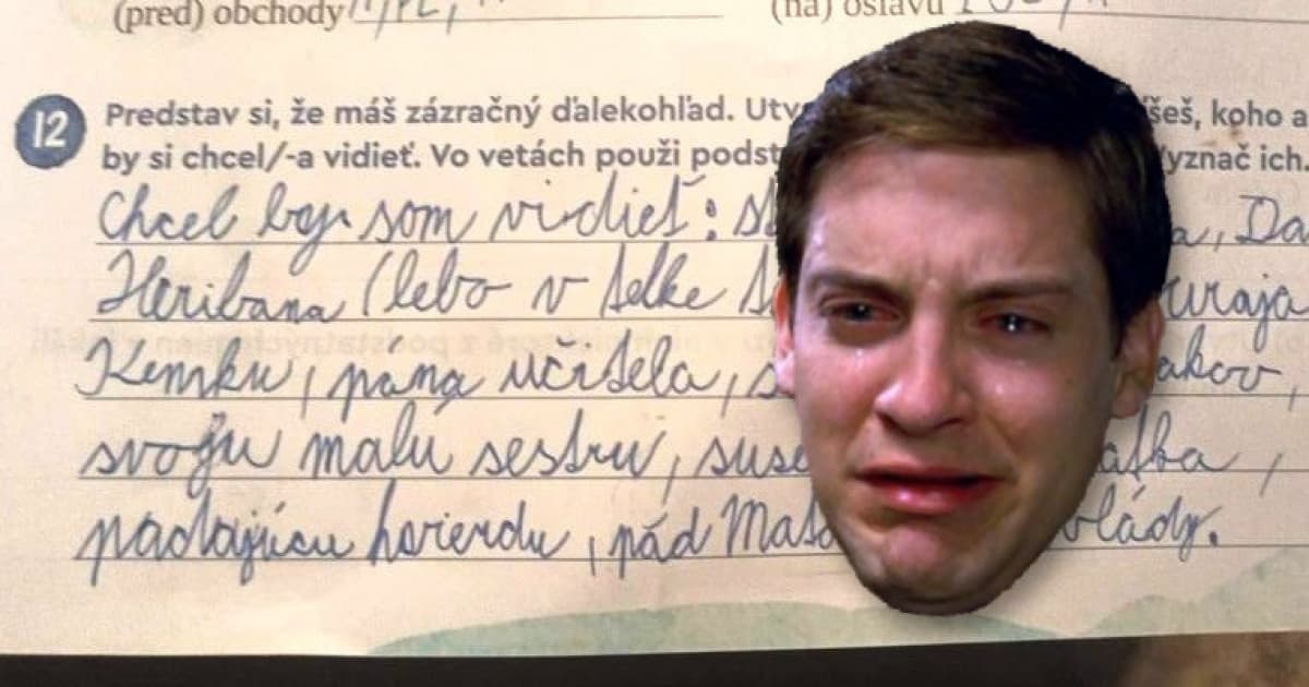 10-ročný mal za úlohu napísať, čo by chcel vidieť. Reakcia mamy: „Smiech cez slzy!“