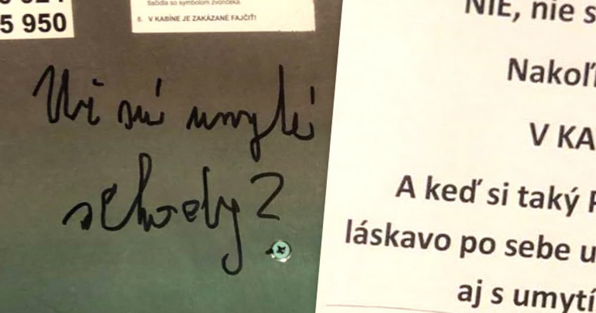 Sused sa vo výťahu pýta, či už sú umyté schody. Dostal odpoveď... a aj niečo navyše!