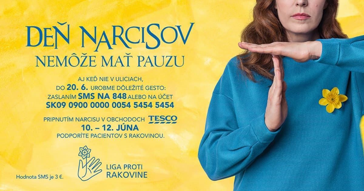 Deň narcisov nemôže mať pauzu. Prispejme spoločne na pomoc onkologickým pacientom