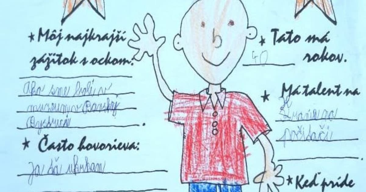 Svojho ocina opísal naozaj dokonale. Niet nad detskú úprimnosť!