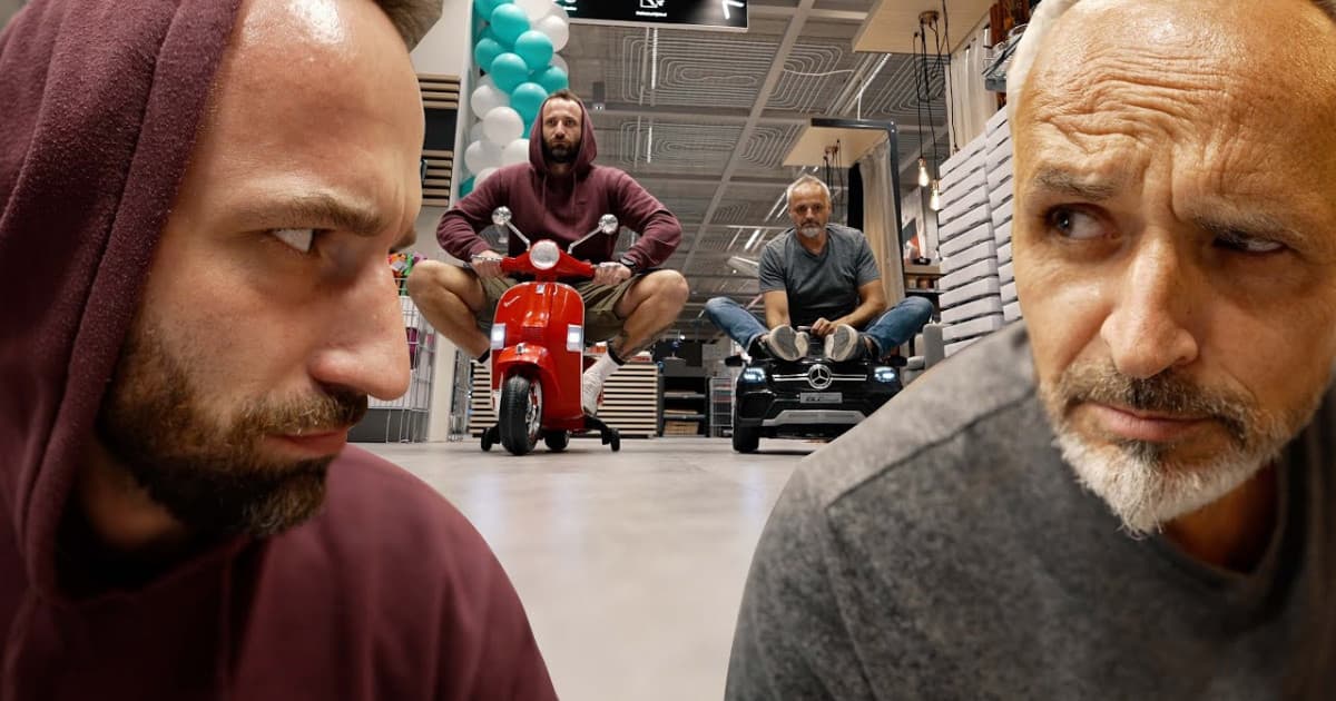 FUN_VLOG: Testovanie postelí a nespútané preteky, naša noc v Möbelixe, bola plná zážitkov