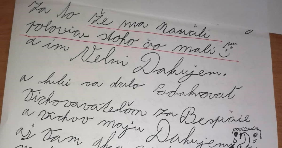 Bývalý žiak napísal list pre riaditeľku: „Za to že ma naučili polovicu stoho čo mali“