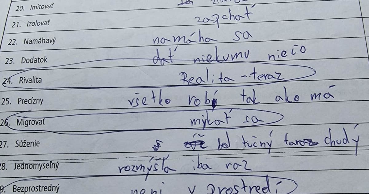 Vtipné riešenia slovenských detí v inteligenčnom teste