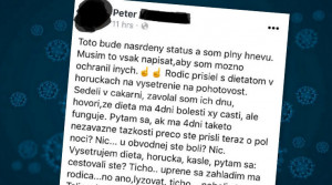 Slovenský lekár napísal nasrdený status o nezodpovednom rodičovi