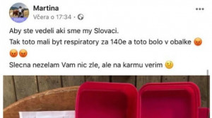 „Aby ste vedeli, akí sme my, Slováci!“ Martina si objednala respirátory za 140 eur. Toto jej prišlo