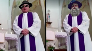 Taliansky kňaz počas online omše nedopatrením zapol filtre. Vďaka tomu je jeho live stream hitom internetu